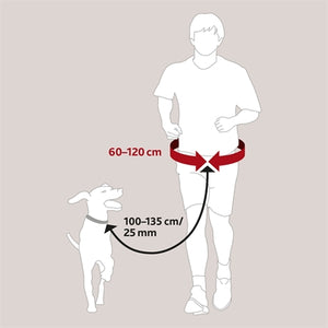 Trixie-Taillengürtel Mit Jogging-Linie Schwarz