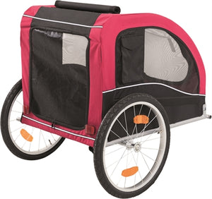 Trixie-Hundefahrrad-Anhänger Schwarz / Rot