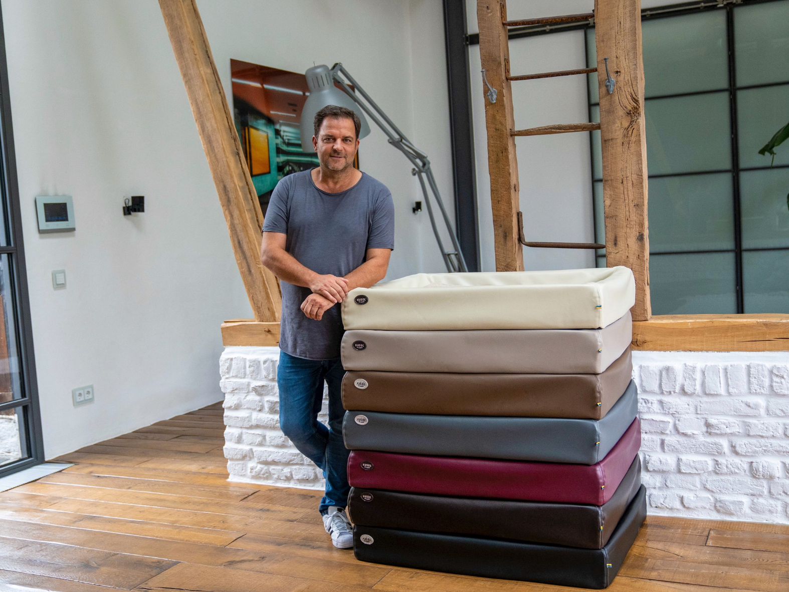 Hundebett KUDDE Kunstleder – Ansicht 2