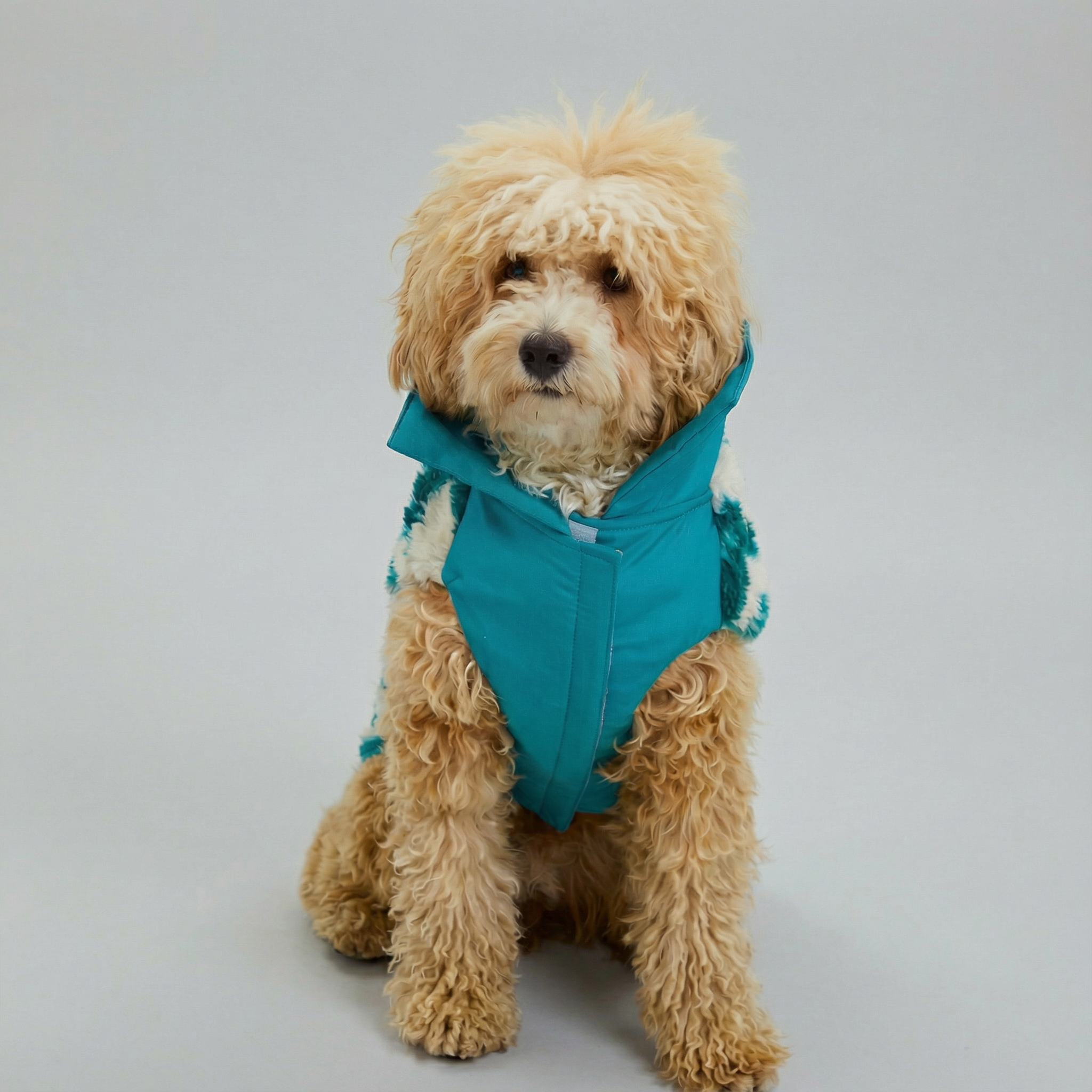 TürkisTraum Fleece Mantel für Hunde – Ansicht 2