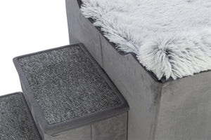 Trixie Korbhaus Harvey Mit Treppe Grau/Weiss