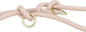 Trixie Weiche Seil Hundeleine Verstellbar Rosa/Hellrosa