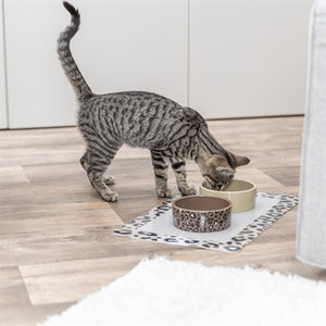 Trixie Futter / Trinknapf Leo Katze Keramik Panther Print Assorti