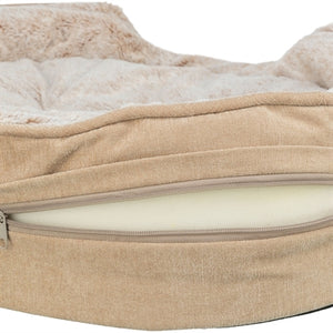 Trixie Vital Hundekorb Lino Soft Oval Beige/Creme