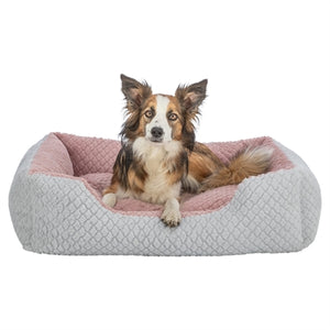 Trixie Hundekorb Kaline Mio Eckig Grau / Altrosa
