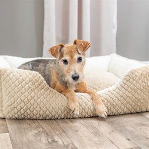 Trixie Hundekorb Kaline Mio Eckig Hellbraun/Creme