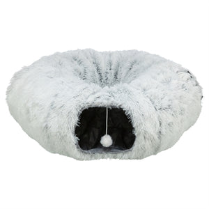 Trixie Harvey Plüsch Spieltunnel / Donut Weiss / Grau