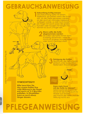 Hunde Bernsteinkette Bergkristall – Ansicht 3