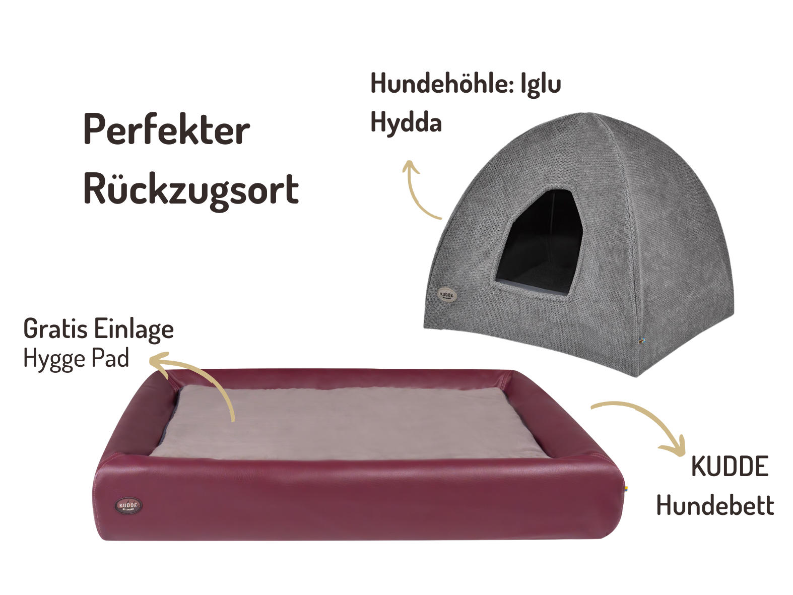 Hundehöhlen-Bundle | KUDDE + Iglu Hydda – Ansicht 2