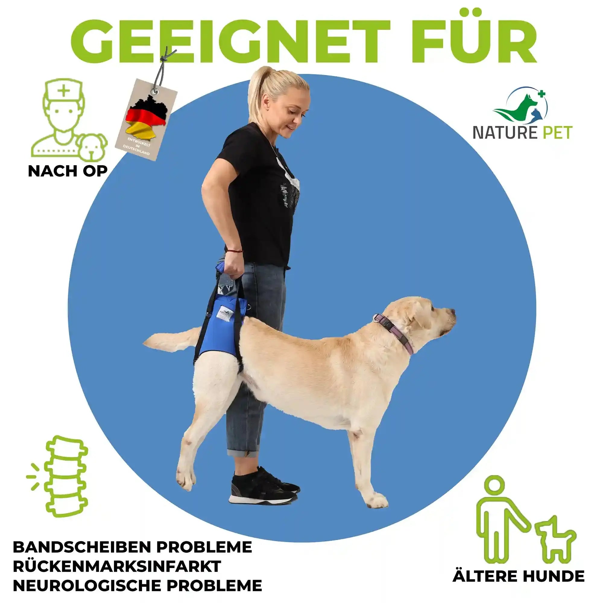 Hunde Tragehilfe hinten – Ansicht 2