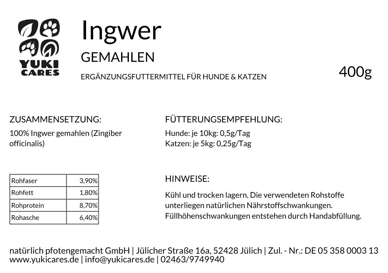 Ingwer gemahlen 400g – Ansicht 2