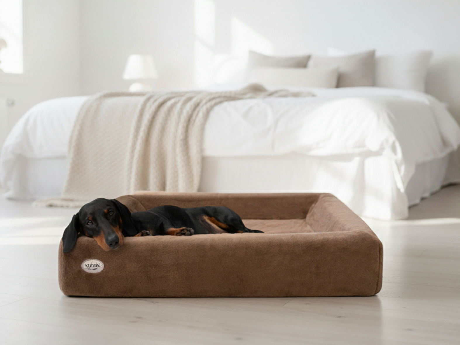 Hundebett KUDDE Kuschelfell (vegan) – Ansicht 2
