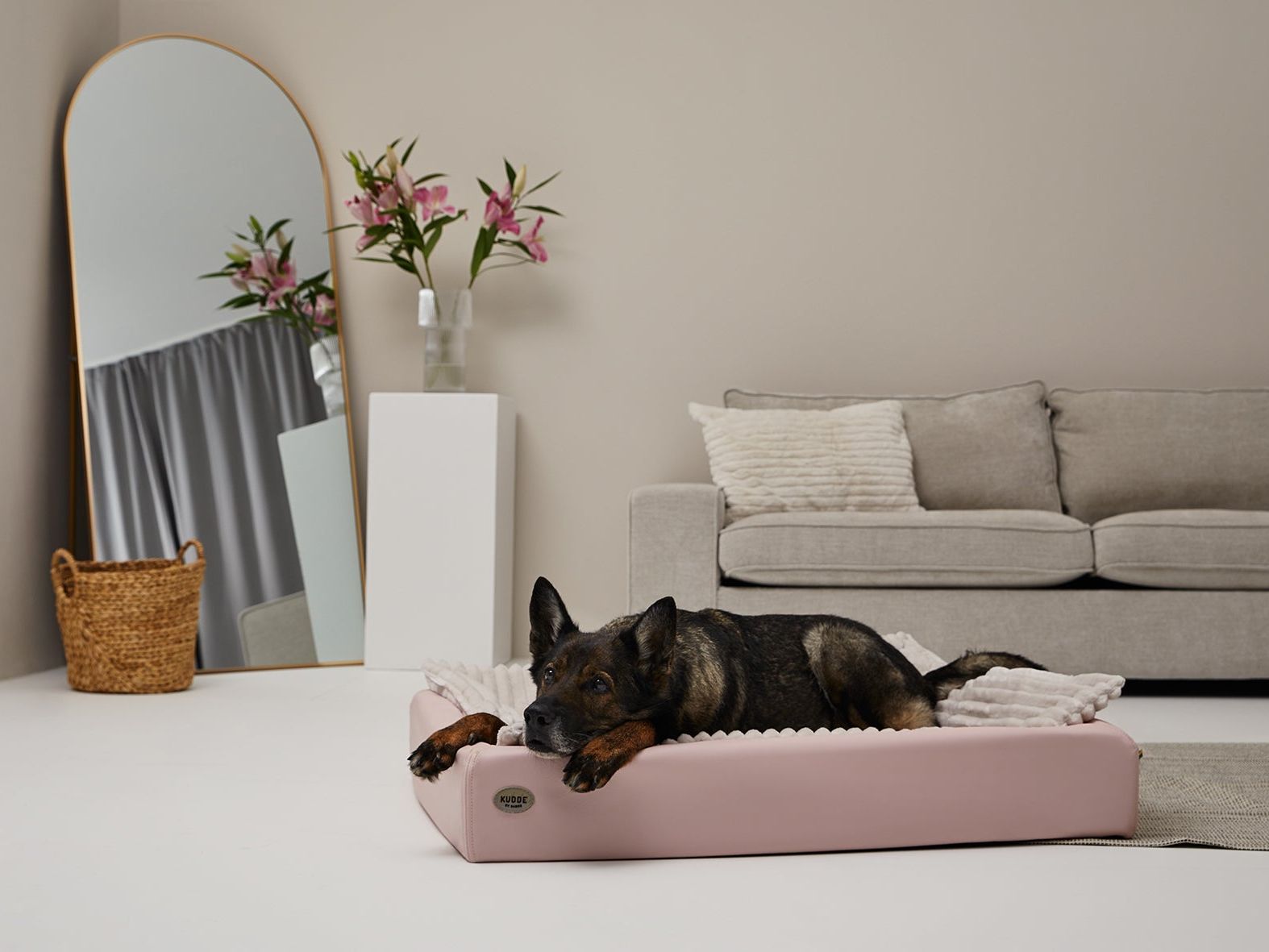 Hundebett KUDDE Pastell Kunstleder – Ansicht 2