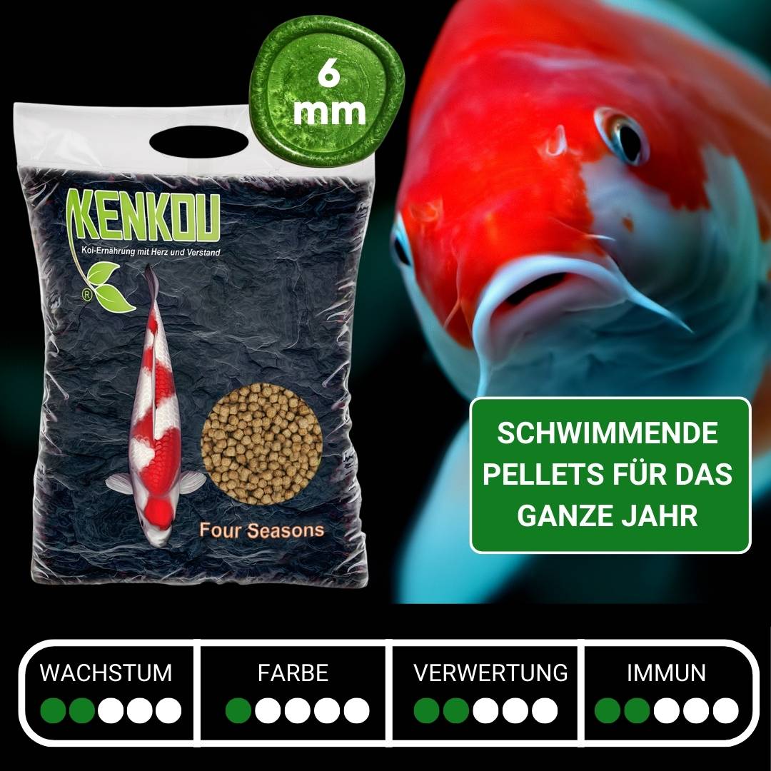 KENKOU® Four Seasons 6mm Koifutter - schwimmend – Ansicht 2