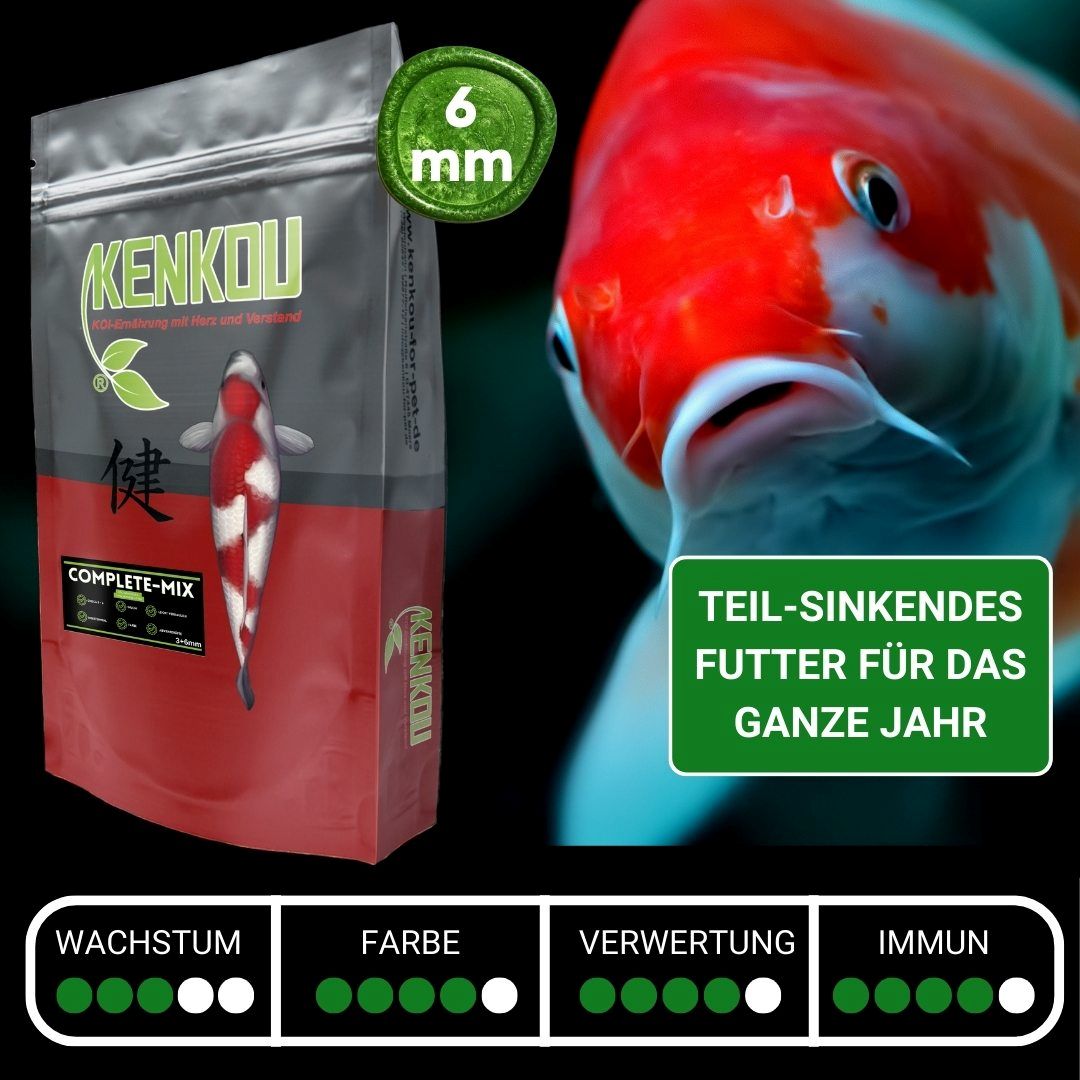 KENKOU® Complete-Mix Koifutter teilsinkend – Ansicht 2