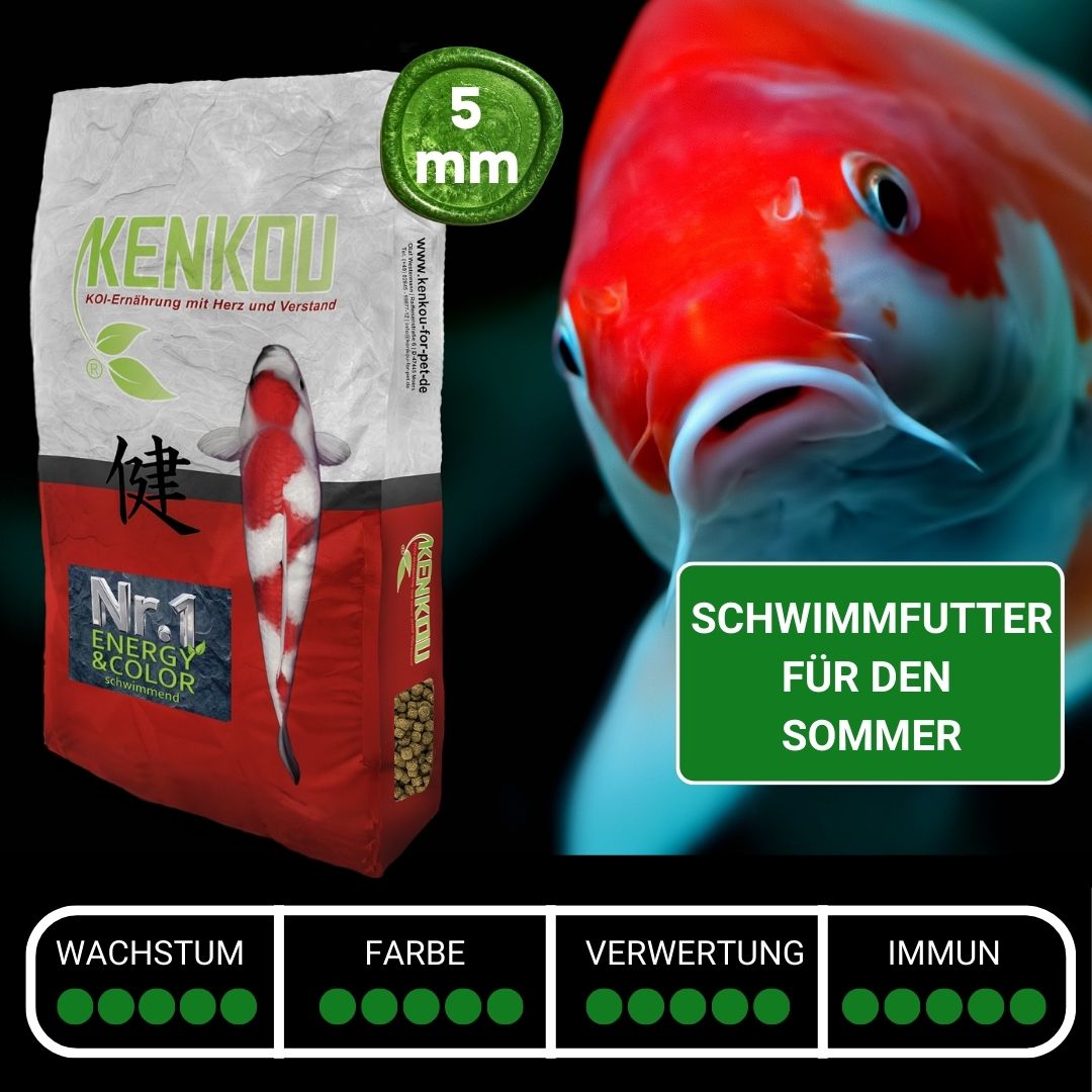 KENKOU® Nr.1 -Energy & Color - 5mm Koifutter – Ansicht 2