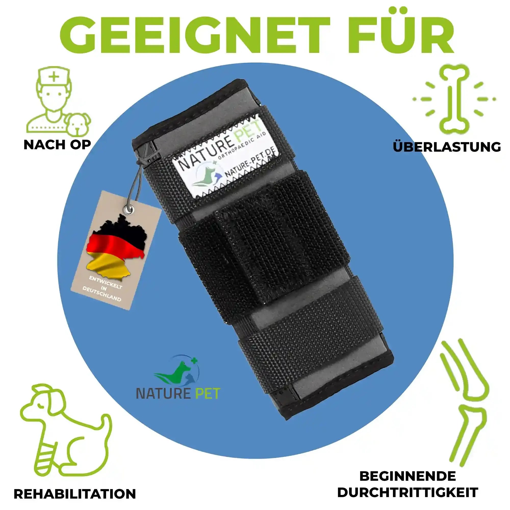 Medium Handgelenksbandage für Hunde – Ansicht 2