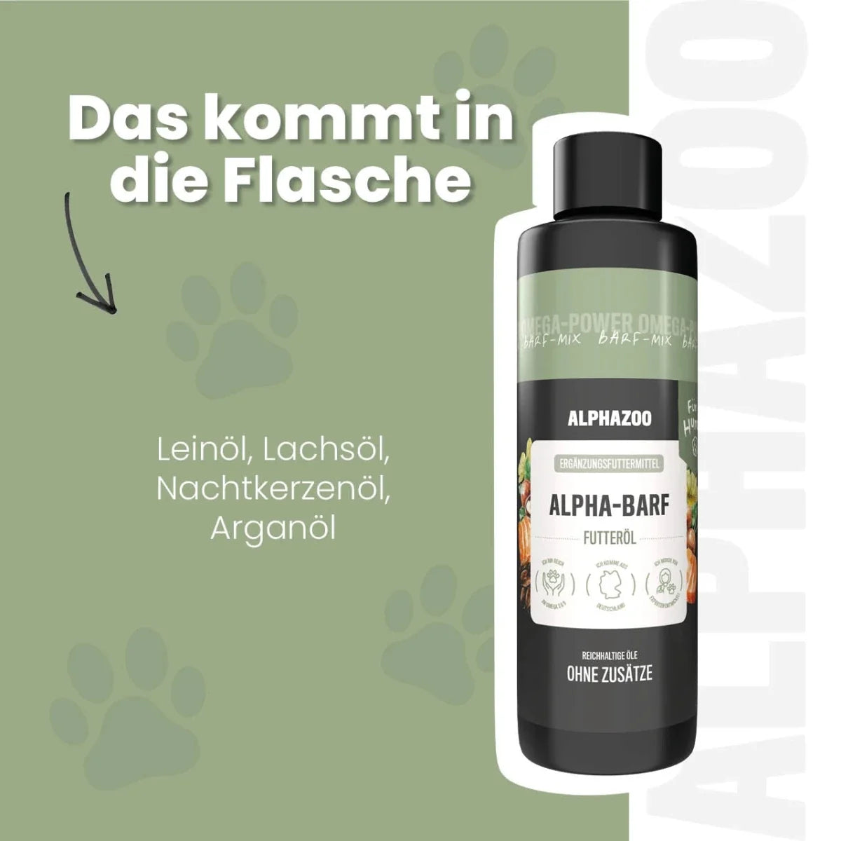 Alpha-Barf Futteröl für Hunde – Ansicht 2
