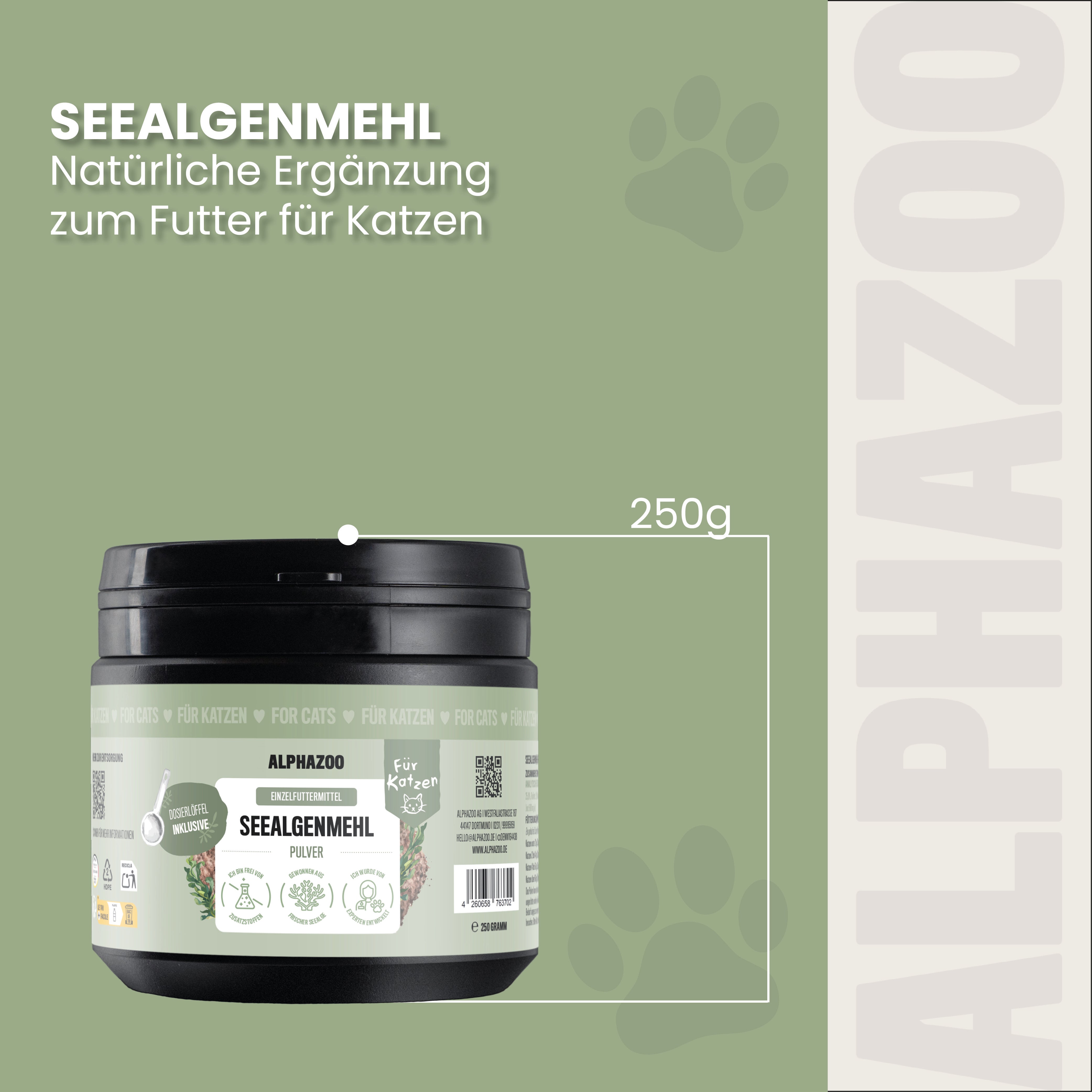Seealgenmehl für Katzen – Ansicht 2