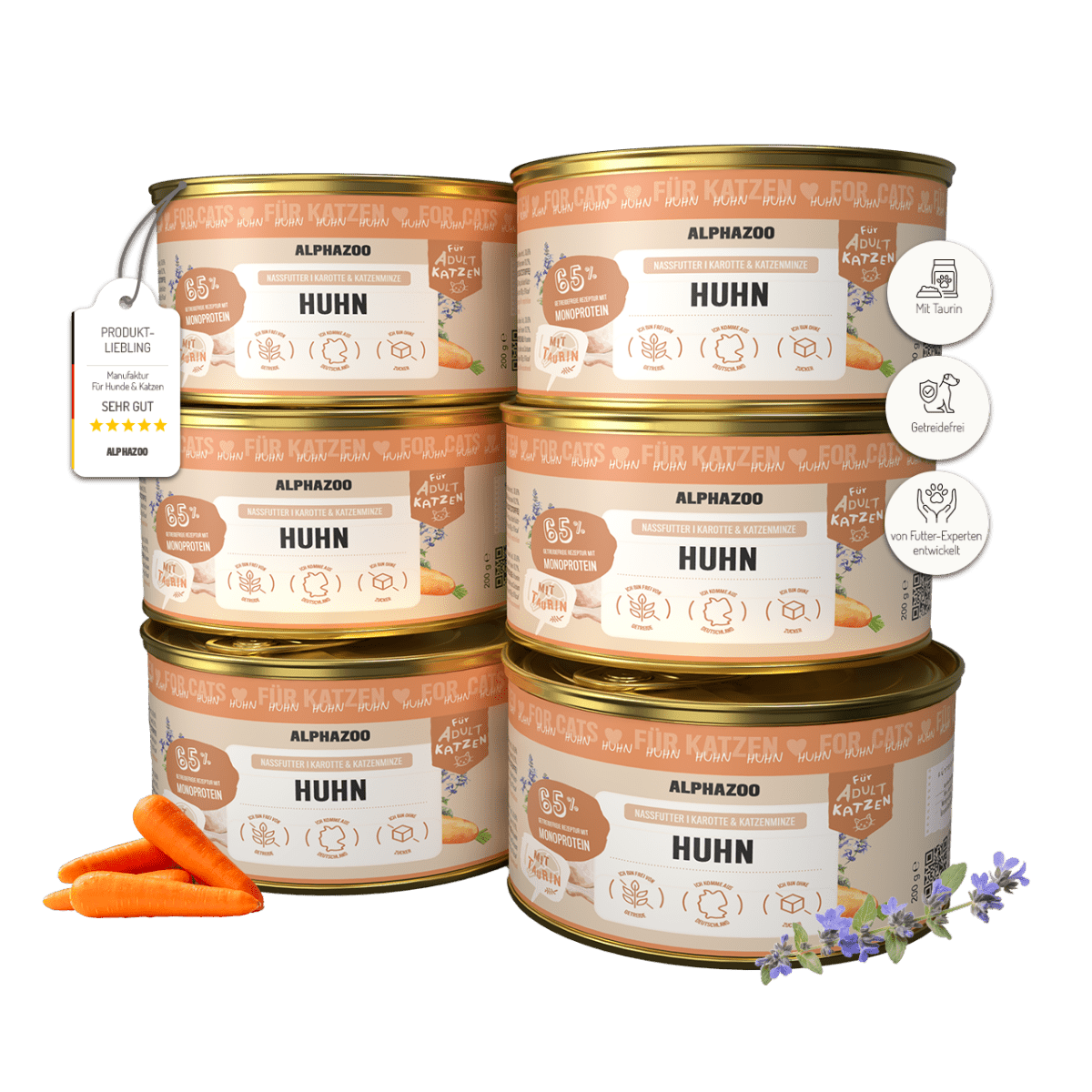 Monoprotein Huhn Nassfutter für Katze – Ansicht 2