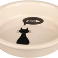 Trixie-Futternapf Keramik Weiss Mit Silhouette Katze