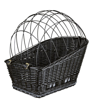 Trixie-Fahrradkorb Mit Drahtkuppel Auf Der Rückseite Schwarz