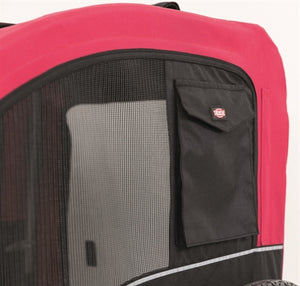 Trixie-Hundefahrrad-Anhänger Schwarz / Rot