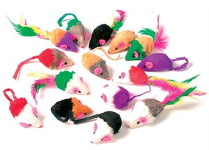 Zolux Katzenspielzeug Fell Mäuse Sortiert