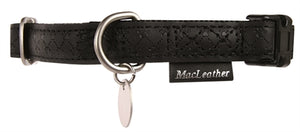 Macleather Maklederhalsband Schwarz