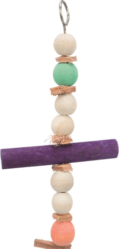 Trixie Mit Seil &Amp; Perlen Holz/Leder Mehrfarbig