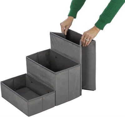 Trixie Korbhaus Harvey Mit Treppe Grau/Weiss