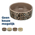 Trixie Futter / Trinknapf Leo Katze Keramik Panther Print Assorti