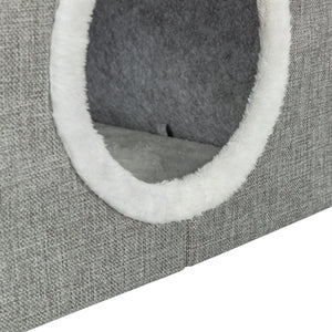 Trixie Katzenkorb/Katzenhaus Nora Soft 2 Dreifach Hellgrau