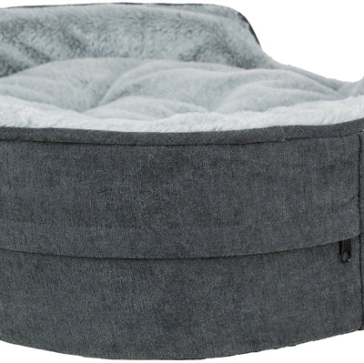 Trixie Vital Hundekorb Lino Soft Oval Grau / Hellgrau