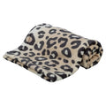 Trixie Hundedecke Leo Soft Plüsch Creme / Panther Print