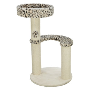 Trixie Leo Panther Print Kratzbaum Rund Creme