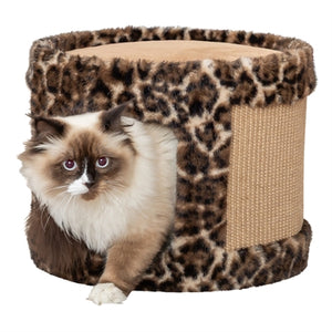 Trixie Kratztonne Leo Panther Print Braun