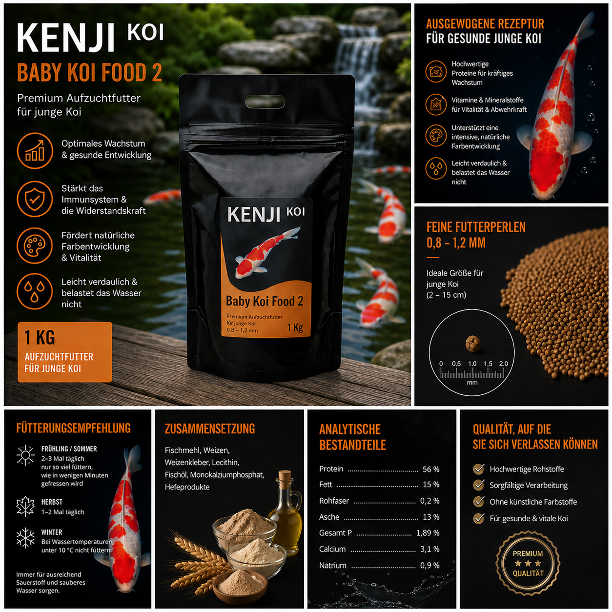 KENJI KOI Baby Koi Food 2 - 1 KG – Ansicht 4