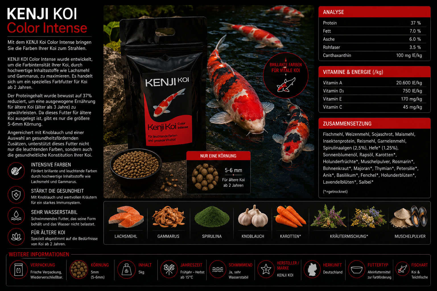 KENJI KOI Color Intense 5kg – Ansicht 3